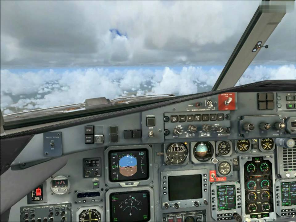 Flug durch Wolken mit J-41.avi