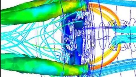 200 kW Gas Burner CFD Simulation