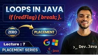 Famous Java Loops Explained : For/While/Do-while | Break vs Continue | Placement Course Net Worth