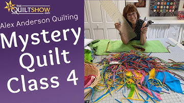 Alex Anderson LIVE: Kaffe Mystery Quilt Class 4 - New Album Quilt Block