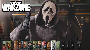 GHOSTFACE Menu Animations and Intro cutscene - Cold War vs Warzone