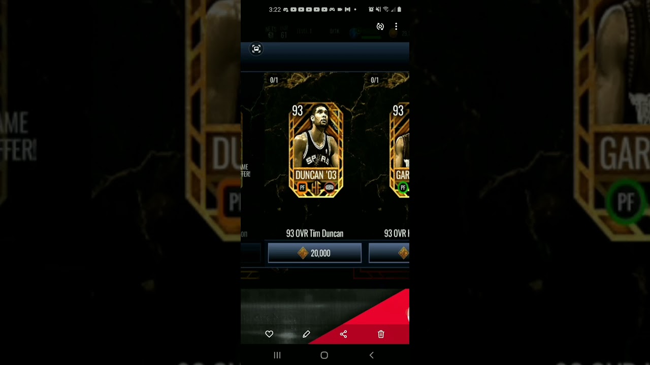 New hall of frame promo in NBA live mobile season 5
