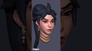 3D Sculpting Anran from Overwatch from Start to Finish