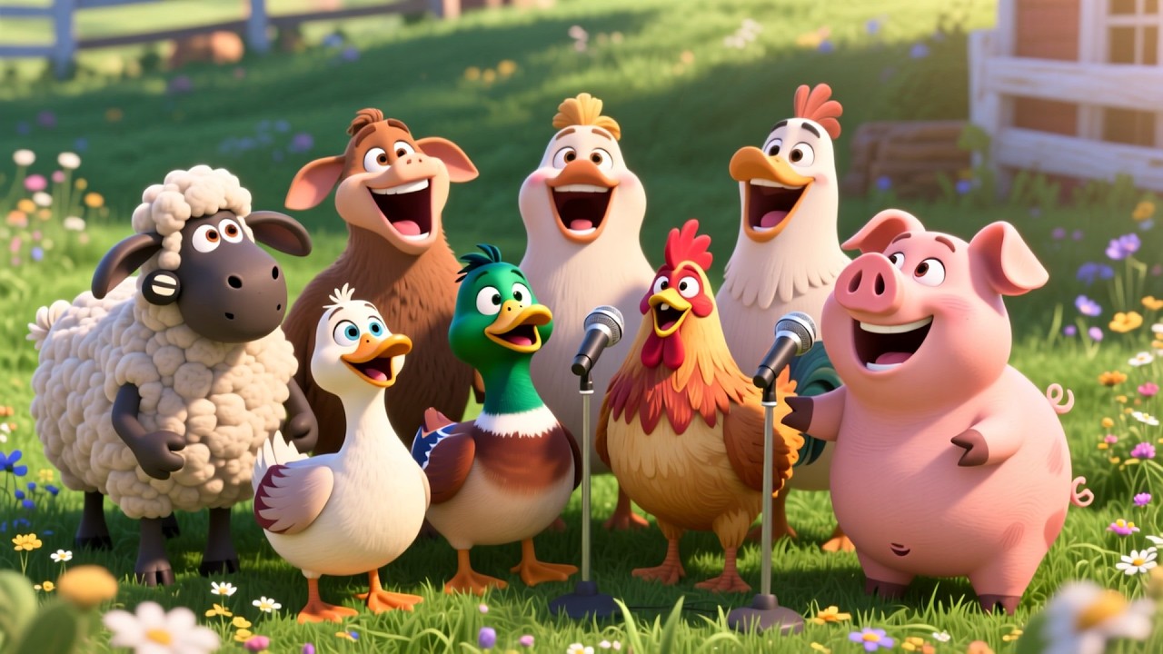 Sing with Coco the Cow Happy Song | Fun Farm Animal Nursery Rhyme for Kids