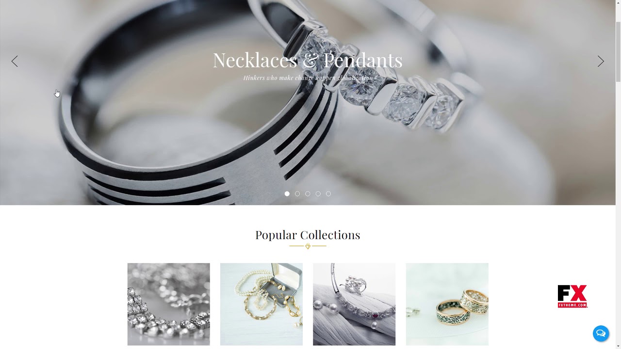 Jewelry Responsive Parallax BigCommerce Theme - Stencil Framework