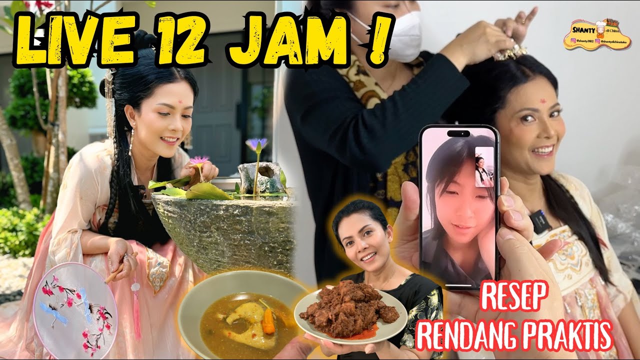 SOLO LIVE 12 JAM LEBIH ! BESOKNYA ISTIRAHAT MASAK RENDANG DAN PINDANG IKAN UNTUK KELUARGA TERCINTA🥰