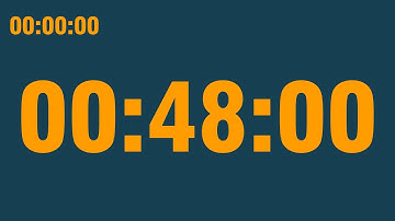 48 minute timer (with end alarm, time elapsed and progress bar)