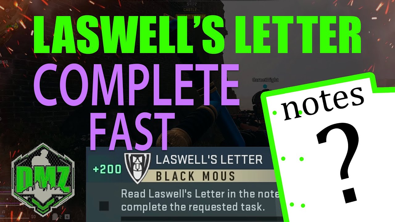 DMZ Laswell Letter [FAST COMPLETE] Guide Black mouse DMZ Warzone 2