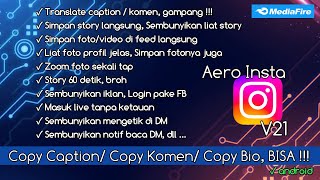 Instagram Mod Update Terbaru 2023 | Aero Insta V21 Instagram Mod Update Terbaru 2023 | Aero Insta V21