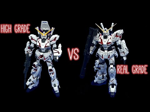 Real Grade Vs High Grade Gunpla