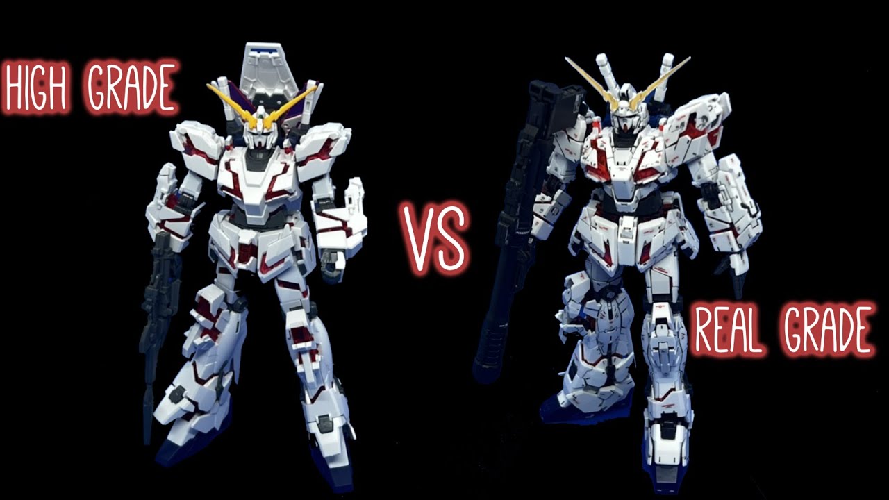 HG Vs RG Gundam Unicorn Comparison - 1/144 Gunpla build and review