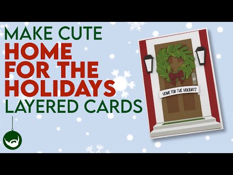 How to Make Layered Cards | Cricut Christmas Card Ideas | Holiday Cards ...