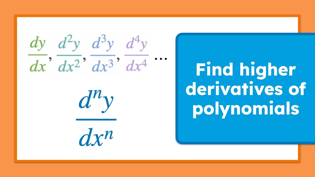 Master Higher Derivatives in Minutes: Second, Third & Fourth
