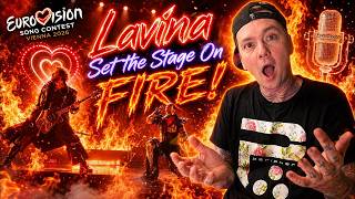 Lavina - Kraj Mene ( Reaction ) LIVE AT FIRST SEMI FINAL