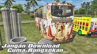 Rusty bus. Template Efek HD Ori Rongsokan Karat Kotor. Bussid Skin.