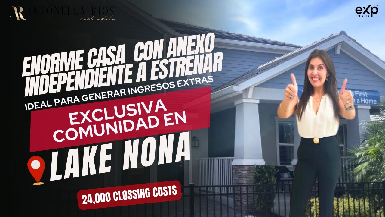 Casa ENORME y NUEVA con Anexo independiente en Lake Nona Antonella