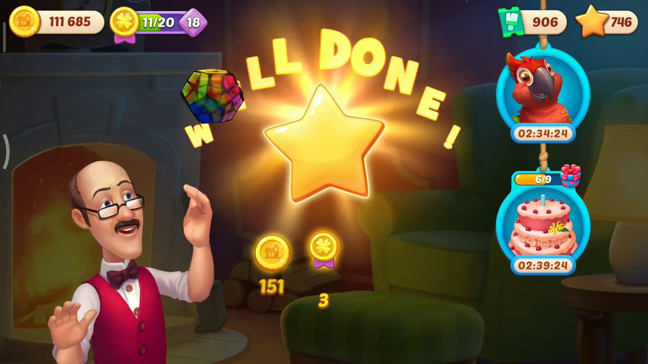 homescapes level 1100 - super hard