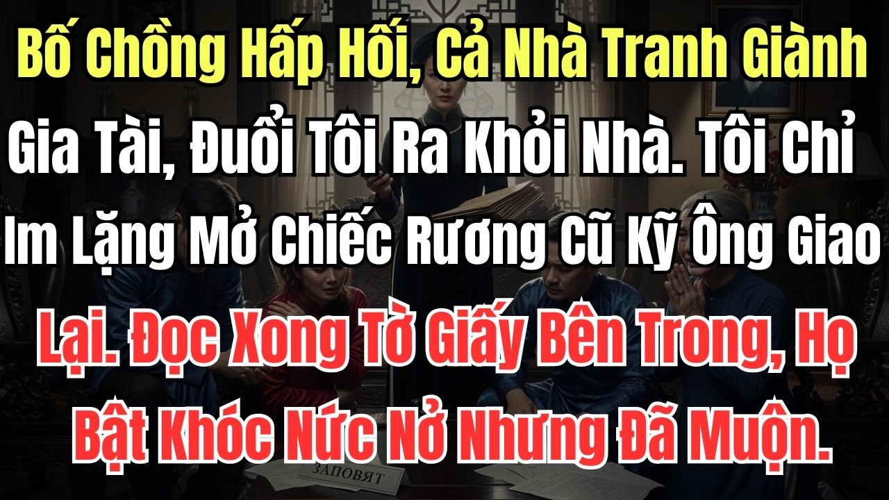 Bố Chồng Hấp Hối, Cả Nhà Tranh Giành Gia Tài, Đuổi Tôi Ra Khỏi Nhà  Tôi Chỉ Im Lặng Mở Chiếc Rương C