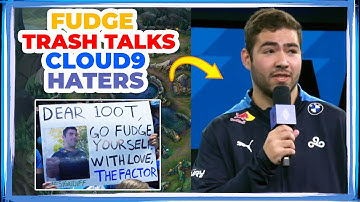 C9 Fudge TRASH TALKING Cloud9 Haters 🤬 [GIGACHAD]