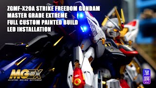 MGEX Strike Freedom Gundam Full Custom Paint and LED Build gunpla