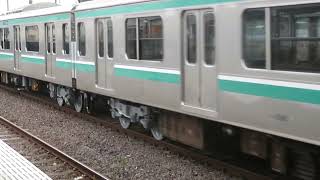 水戸線 E501系K703編成 回8725M KY出場 友部駅到着 2022.06.16