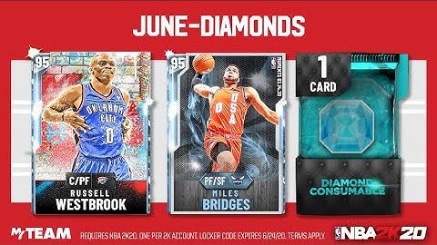 NBA 2K20 Myteam *Locker Code* ( June-Diamonds )