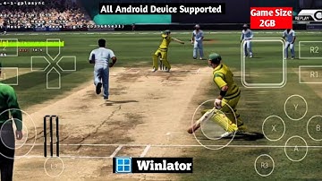 Don Bradman Cricket 17 Android Gameplay | Winlator 7.1.3 Glibc Cmod | (Windows) + smooth Setting