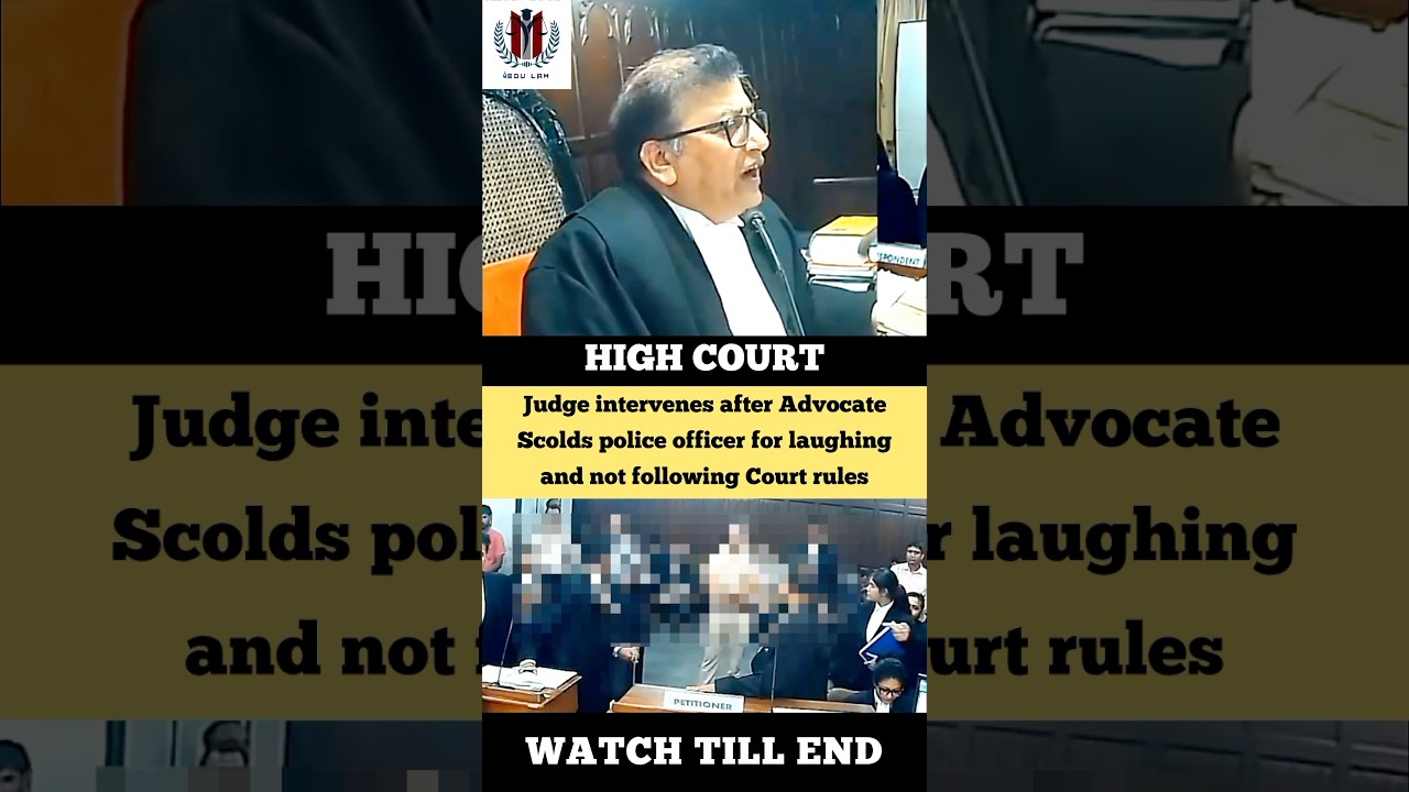 Judge intervenes as Advocate Scolds Police Laughing in Court 