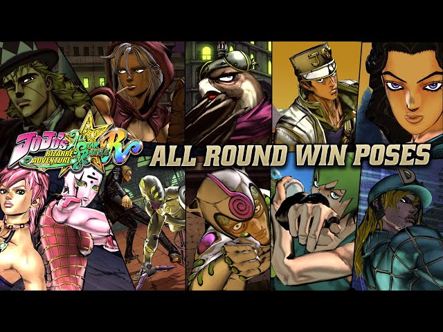 JoJo's Bizarre Adventure: All Star Battle - Round Win Poses [All  Characters] 