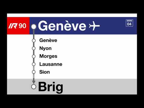SBB CFF Ansagen/annonces » IR90 Genève-Aéroport — Brig | Bahn- und Busansagen