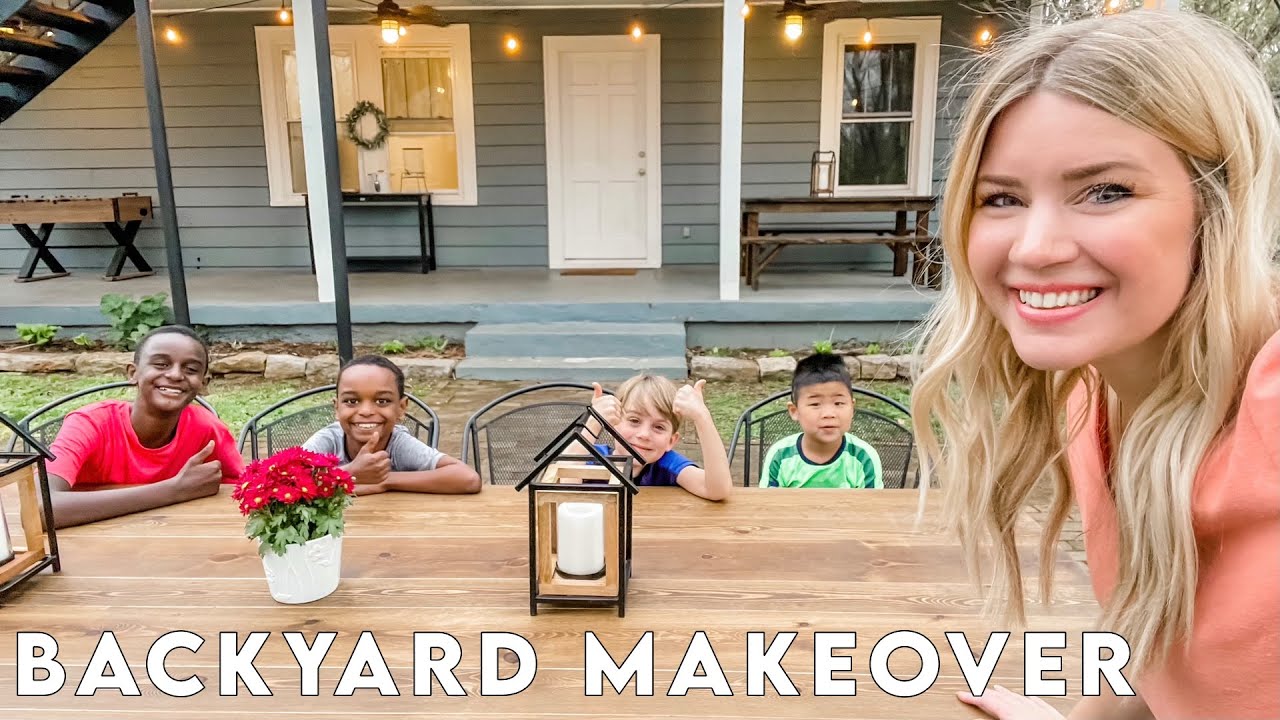 Backyard Makeover for our Huge Family! 💛
