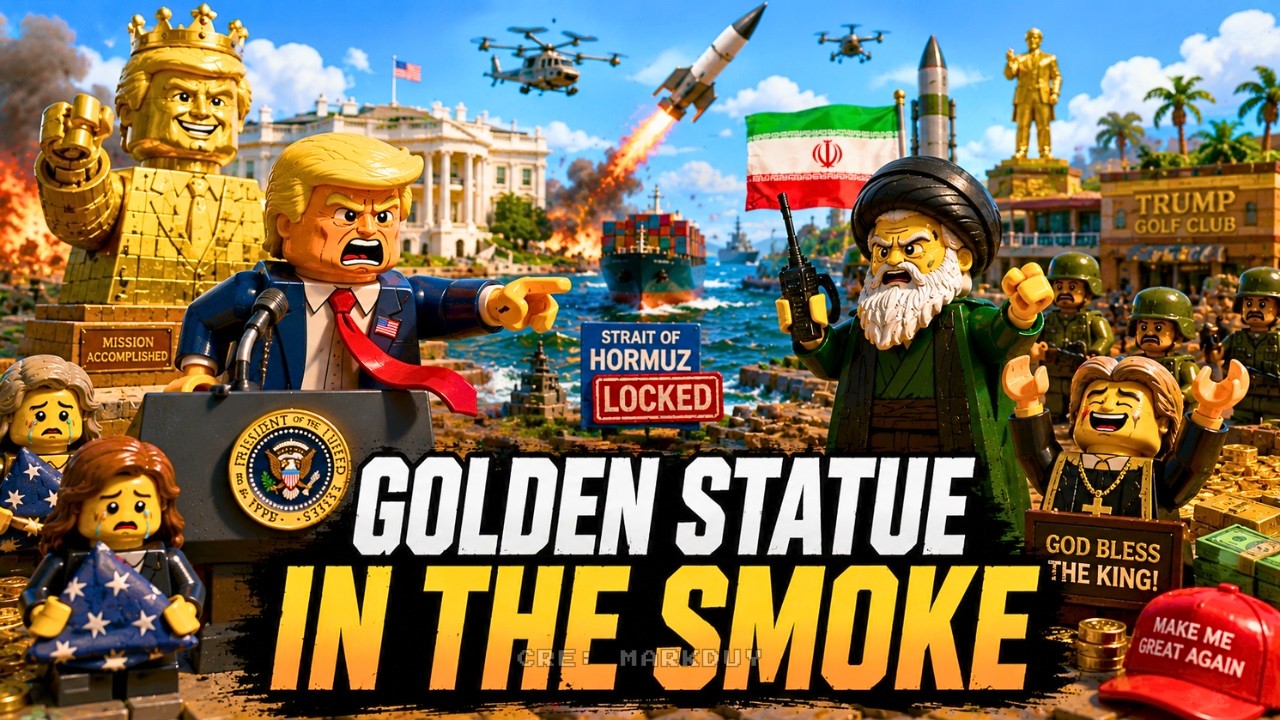 Iran Lego Rapper 🚨 Trump’s GOLD STATUE MELTDOWN 😳 | Iran Oil Crisis LEGO Rap 🎧 - YouTube