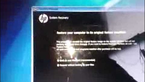 How to restore HP laptop back to factory default