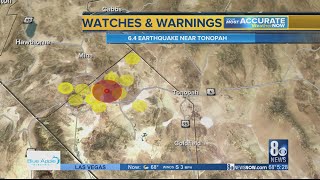 As of 5:30am here's what we know about a cluster earthquakes northwest
tonopah, nv