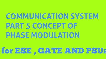 Communication system part 5 , concept of phase modulation with numericals