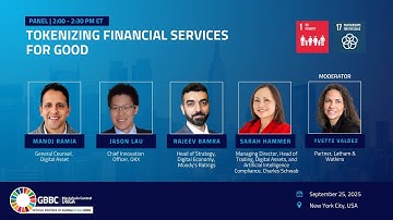 Tokenizing Financial Services for Good | Blockchain Central UNGA 2025