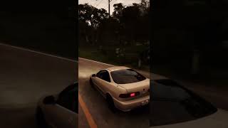 Vibe de calle: Lluvia, Plan B y el Integra Type R suavecito🌧️🔥 Mr.SlowDrive#logitechg29 #forza#viral
