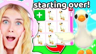 Starting Over With GOOSE In Adopt Me