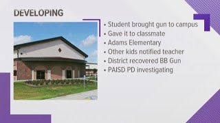 Two Port Arthur elementary students removed from class after unloaded BB gun found on campus