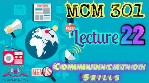 MCM 301 Lecture 22 Short VU Lectures