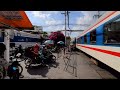 14 Trains arriving and departure in Ho Chi Minh City at daytime (2019)