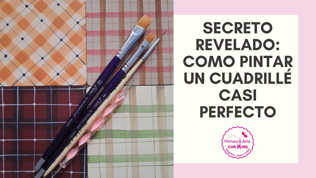 CÓMO PINTAR UN CUADRILLÉ - ESCOCES O AJEDRÉZ EN ESTILO COUNTRY #tecnicaspintura #pinturacountry