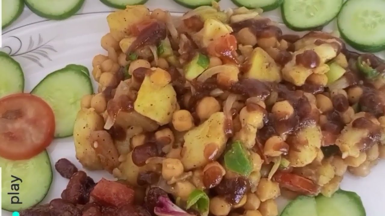 Ramadan Delight:Chickpeas & Red Kidney Beans Chaat