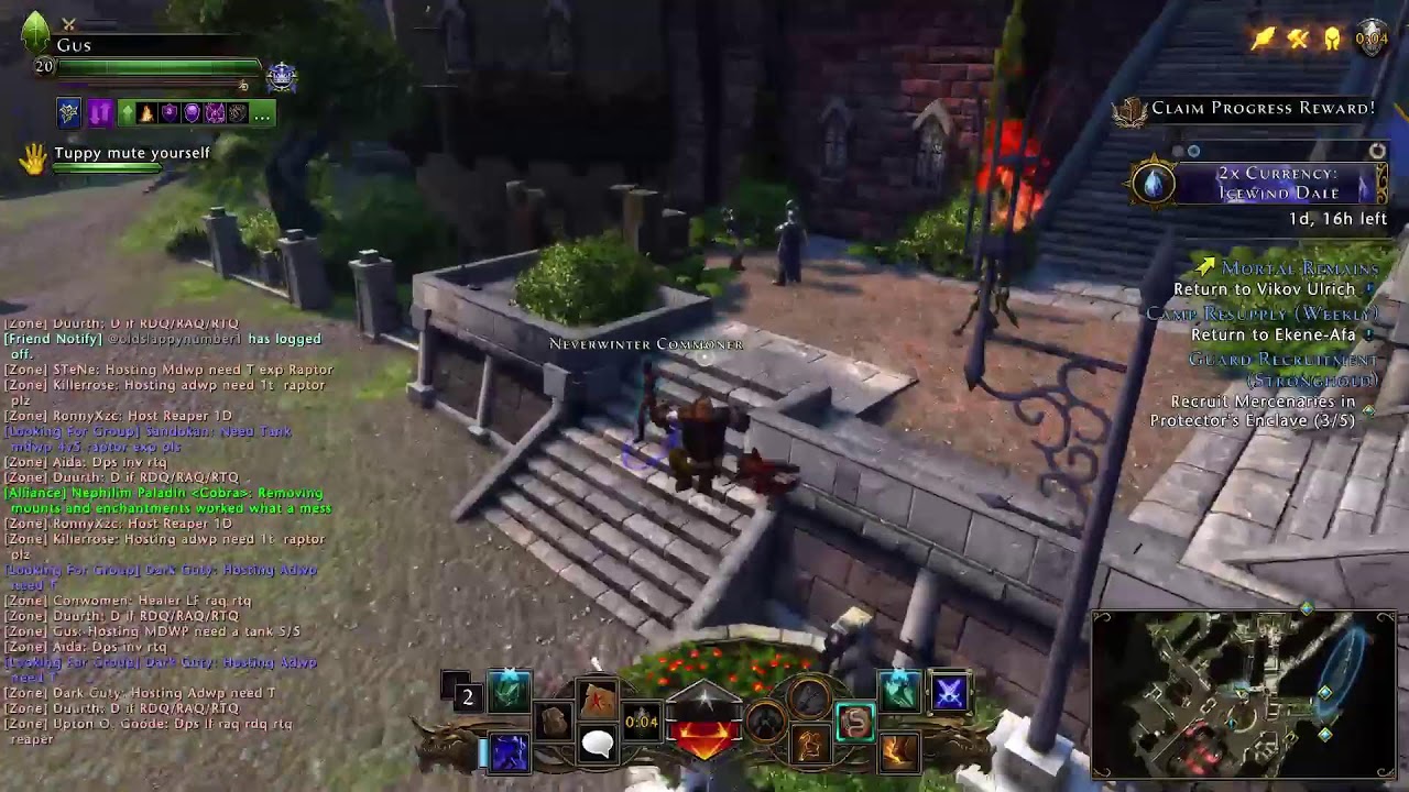 Neverwinter Hosting MDWP in PE Zone Chat