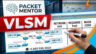 VLSM Explained — Variable Length Subnet Masking | CCNA 200-301 | Packet Tracer Lab