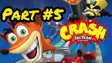 Crash Tag Team Racing - Walkthrough - Part 5 (Stunt Arena, MISSION FAILED, pot of gold)