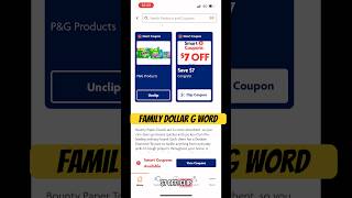 Thanks to Couponing with EDD we can get $7 off $7 G word at the family Dollar! #sale #deal #coupon