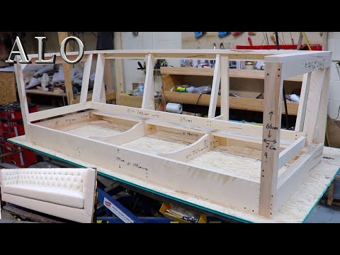 HOW TO BUILD A SOFA FRAME | DIY - ALO Upholstery