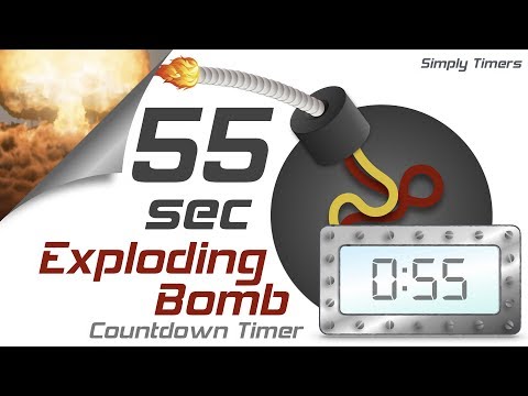 55 sec exploding countdown timer
