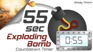 55 sec exploding countdown timer